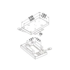 OSCULATI Platine Raccord Pour Siège -Plastimo Magasin osculati platine raccord pour siege 1