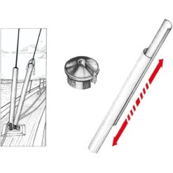 OSCULATI Protection Hauban Aluminium -Plastimo Magasin osculati protection hauban aluminium 1