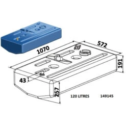 OSCULATI Réservoir Essence Fond De Cale -Plastimo Magasin osculati reservoir essence fond de cale 8