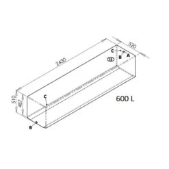 OSCULATI Réservoir 165 à 600 L -Plastimo Magasin osculati reservoir grande capacite 215 l 6