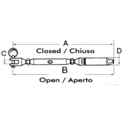 OSCULATI Ridoir à Chape Fermé 5 OSCULATI Ridoir à Chape Fermé -Plastimo Magasin osculati ridoir serre cable a chape 1