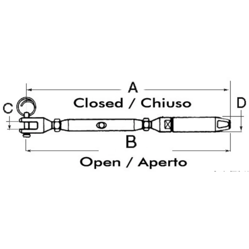 OSCULATI Ridoir à Chape Fermé 4 OSCULATI Ridoir à Chape Fermé – Image 2