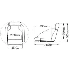 OSCULATI Siège Assis/debout Blanc -Plastimo Magasin osculati siege assisdebout 2