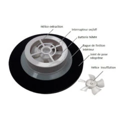 OSCULATI Solarvent Aérateur Solaire à Batterie -Plastimo Magasin osculati solarvent aerateur solaire a batterie 1