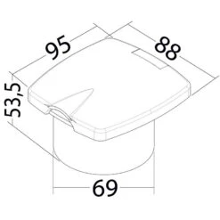 OSCULATI Sortie D’eau New Edge -Plastimo Magasin osculati sortie deau new edge 3