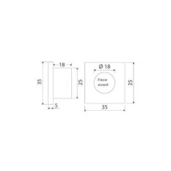 OSCULATI Spot Encastré Carré Inox -Plastimo Magasin osculati spot encastre carre inox 1