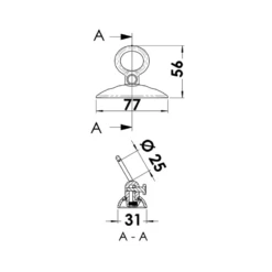 OSCULATI Support Amovible Inox Pour Pare-battages -Plastimo Magasin osculati support amovible inox pour pare battages 2
