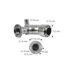 PALBY Coude D’échappement & Bride VOLVO Penta TAMD 60 -Plastimo Magasin palby coude dechappement bride volvo penta tamd 60 2