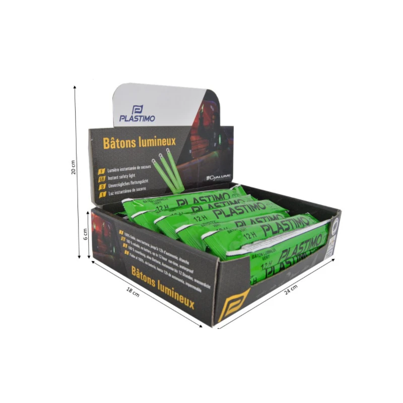 PLASTIMO Bâtons Lumineux Verts X24 4 PLASTIMO Bâtons Lumineux Verts X24 – Image 2