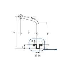 PLASTIMO Bossoirs Pivotants 100 Kg -Plastimo Magasin plastimo bossoirs pivotants 100 kg 1