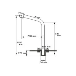 PLASTIMO Bossoirs Pivotants 160 Kg -Plastimo Magasin plastimo bossoirs pivotants 160 kg 1 2