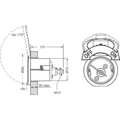 PLASTIMO EZ Elec Coupe Circuit Rond -Plastimo Magasin plastimo ez elec coupe circuit rond 3