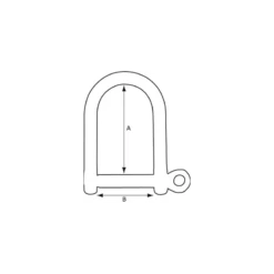 PLASTIMO Manille Découpée Inox | A Barrette -Plastimo Magasin plastimo manille decoupee inox a barrette 1