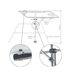 PLASTIMO Support Orientable De Panneau Solaire -Plastimo Magasin plastimo support orientable de panneau solaire 2