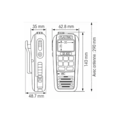 PLASTIMO VHF Portable SX-400 -Plastimo Magasin plastimo vhf portable sx 400 5
