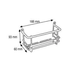 REIMO Etagère De Douche Chromée 166 X 60 Mm -Plastimo Magasin reimo etagere de douche chromee 166 x 60 mm 1