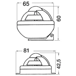 RIVIERA Compas Comet 2'' Sur étrier -Plastimo Magasin riviera compas comet 2 sur etrier 2