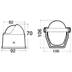 RIVIERA Compas Stela 2''1/2 Sur Fût -Plastimo Magasin riviera compas stela 2 1 2 sur fut 2