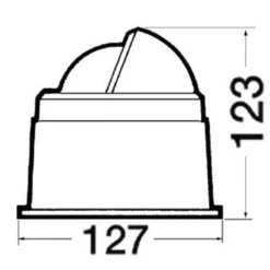 RIVIERA Compas Zennit 3'' Sur Fût - Rose Conique -Plastimo Magasin riviera compas zennit 3 sur fut 2