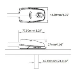 SCANSTRUT Passe-fil DS-H10-BLK -Plastimo Magasin scanstrut passe fil ds h10 blk 2