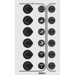 LALIZAS SP Tableau électrique SP Economy. -Plastimo Magasin switch panel sp3 economy 3 waterproof switches inox 12 2 1