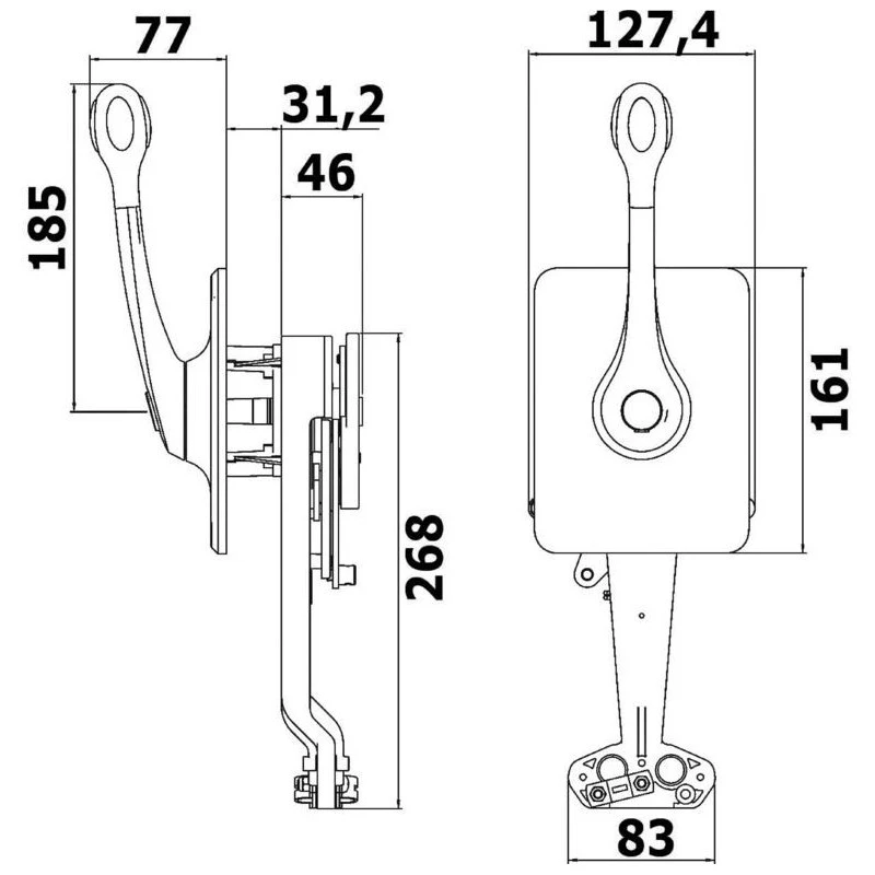 ULTRAFLEX B400 Boitier Commande Voilier 4 ULTRAFLEX B400 Boitier Commande Voilier – Image 2