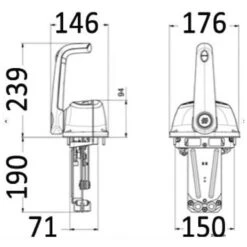 ULTRAFLEX B501 Mono-levier Noir -Plastimo Magasin ultraflex b501 mono levier noir 2