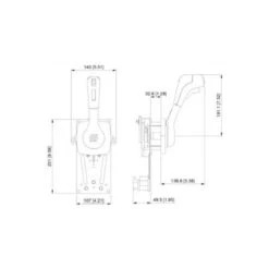ULTRAFLEX B310B Commande Moteur Universel -Plastimo Magasin ultraflex boitier b310b 1
