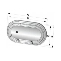 VETUS Hublot Ovale PW -Plastimo Magasin vetus hublot ovale pw 2