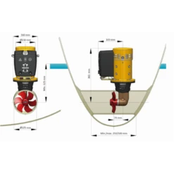 VETUS Kit Propulseur D'étrave Bateau 8-11,5m -Plastimo Magasin vetus kit propulseur d etrave bateau 8 115m 1