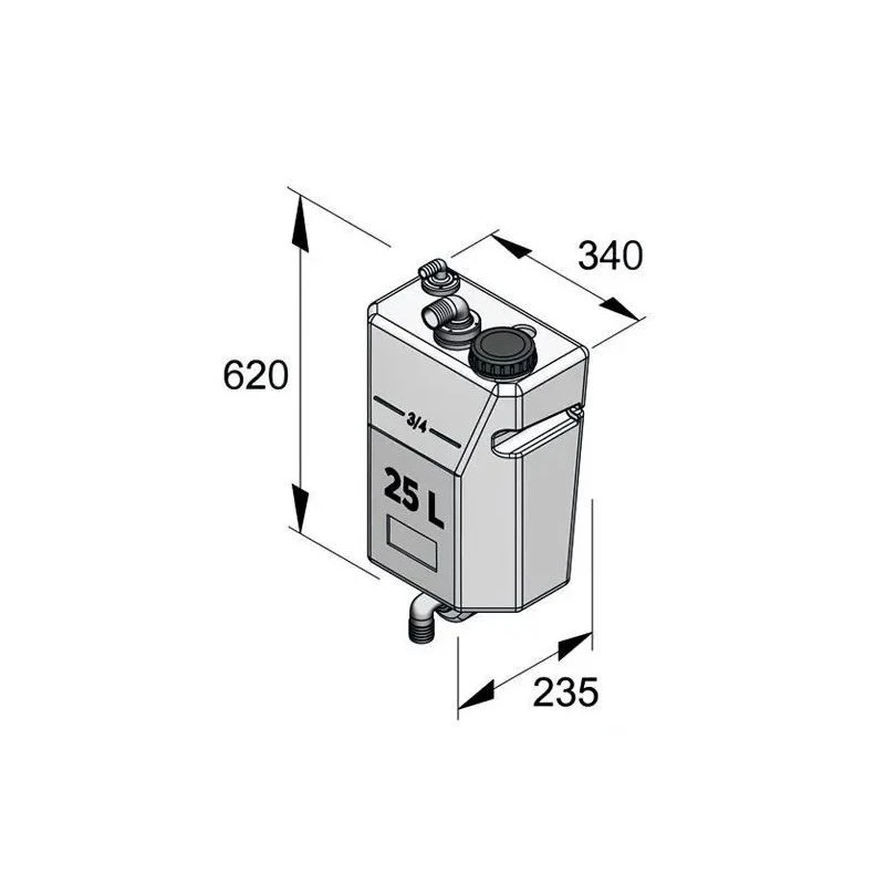 VETUS Réservoir De Cloison Eaux Noires 25 à 80 L 6 VETUS Réservoir De Cloison Eaux Noires 25 à 80 L – Image 4