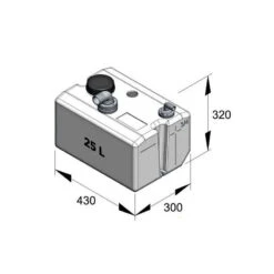 VETUS Réservoir Eaux Noires Prémonté 25 à 80 L -Plastimo Magasin vetus reservoir eaux usees premonte 25 a 80 l 4