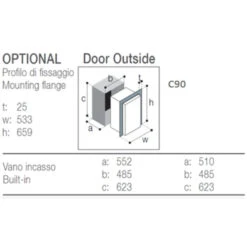 VITRIFRIGO Cadre Montage Pour C75 & C90 -Plastimo Magasin vitrifrigo cadre montage pour c75 et c90 2