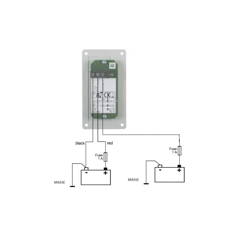 VOTRONIC Voltmètre à LED 2 Batteries 4 VOTRONIC Voltmètre à LED 2 Batteries – Image 2