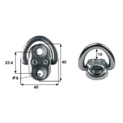 WICHARD Cadène Articulée Simple Ø 6 -Plastimo Magasin wichard cadene articulee o 6 1